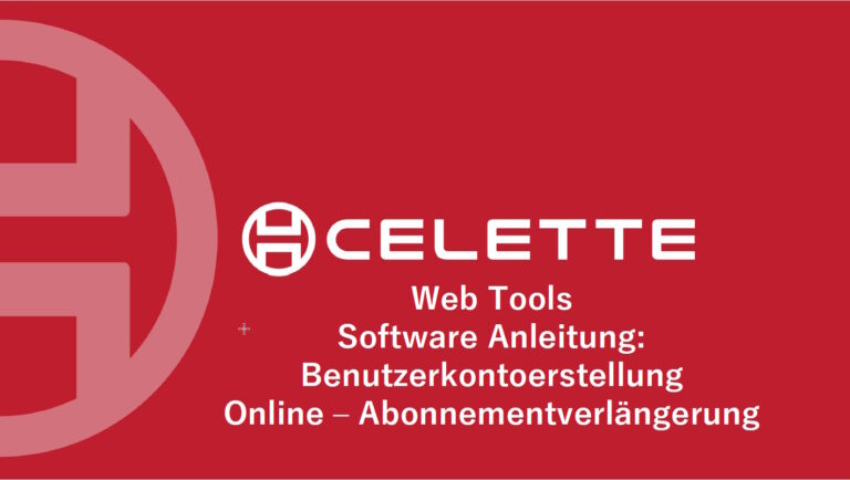 Anleitung für CELETTE Web Tools